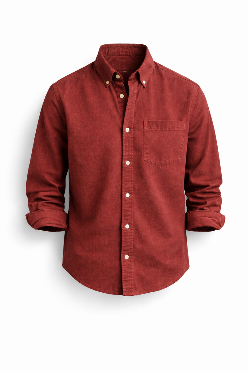 Bukayo | Camisa Clásica De Manga Larga Con Botones Y Bolsillo en El Pecho