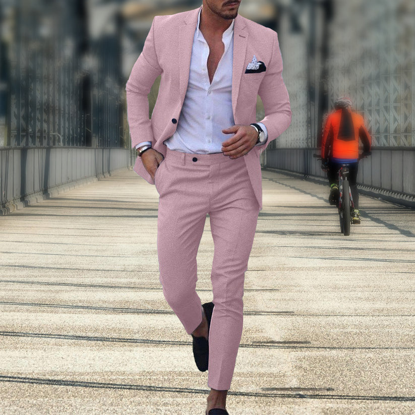 Pieter | Conjunto De Traje De Dos Piezas Para Hombre, Corte Entallado