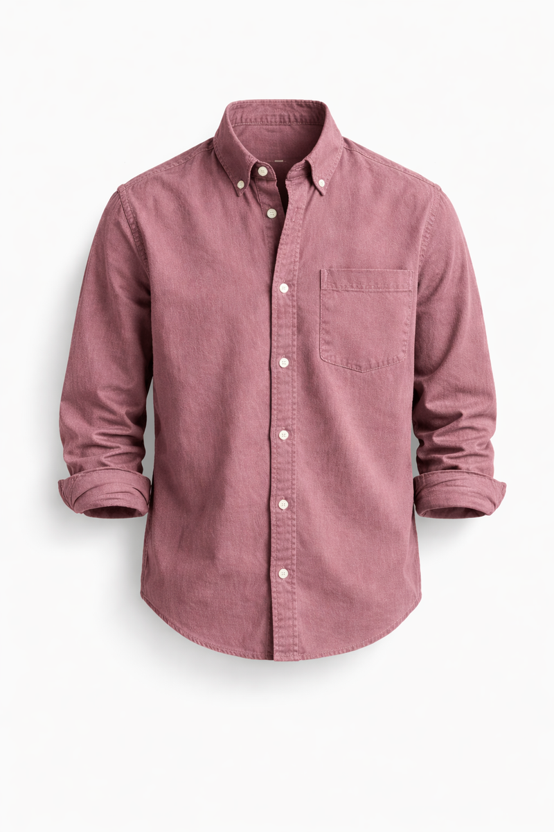Bukayo | Camisa Clásica De Manga Larga Con Botones Y Bolsillo en El Pecho