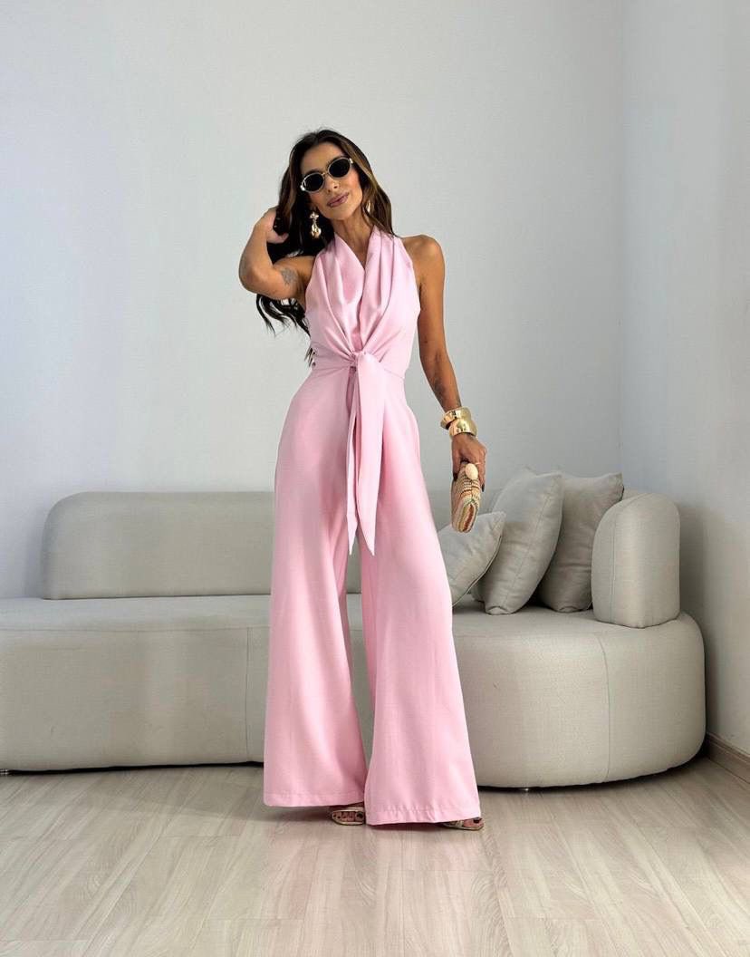 Kamwi - Mono Con Cuello Halter y Pernera Ancha