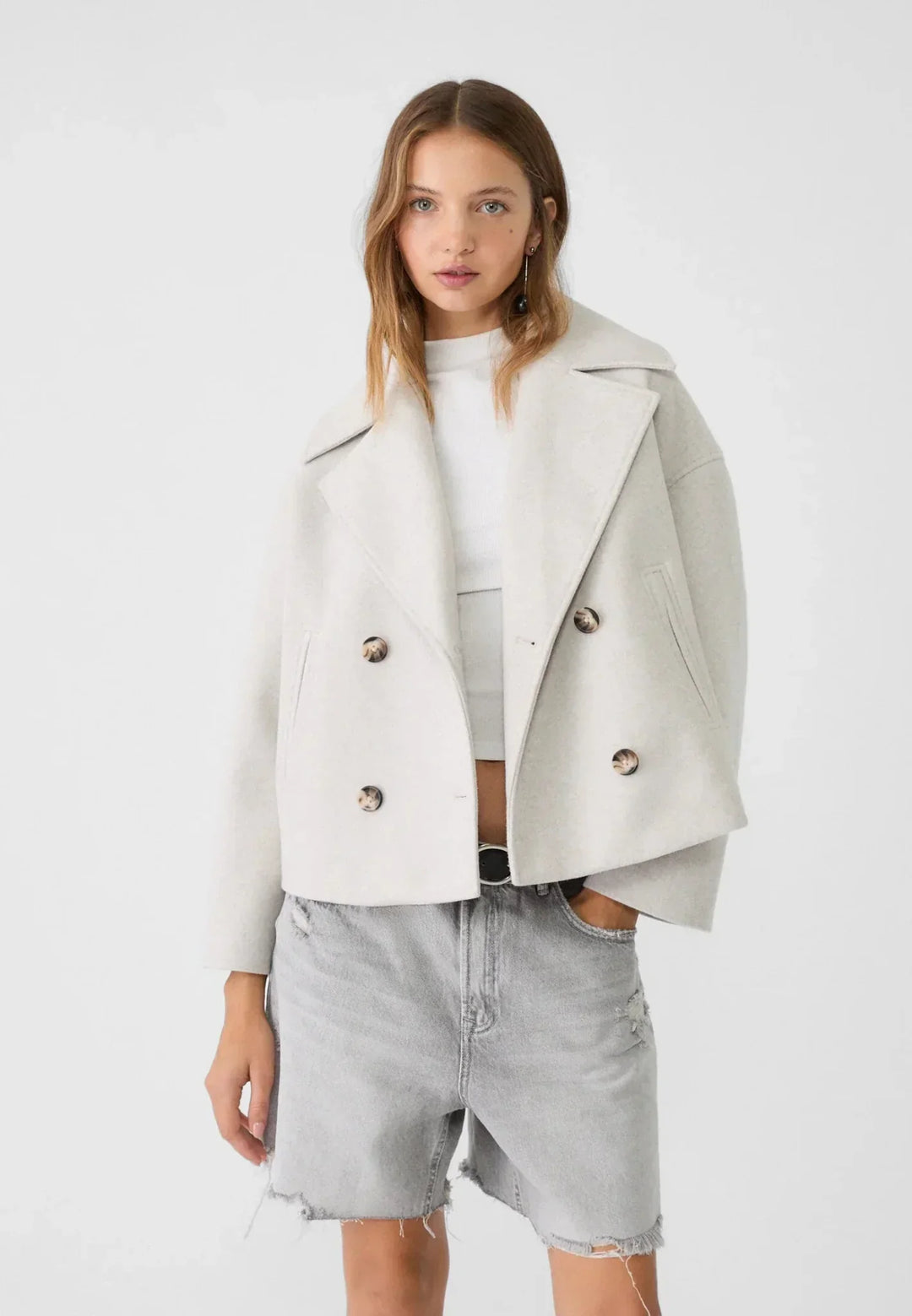 Rachel | Chaqueta Doble Botonadura con Solapas Anchas