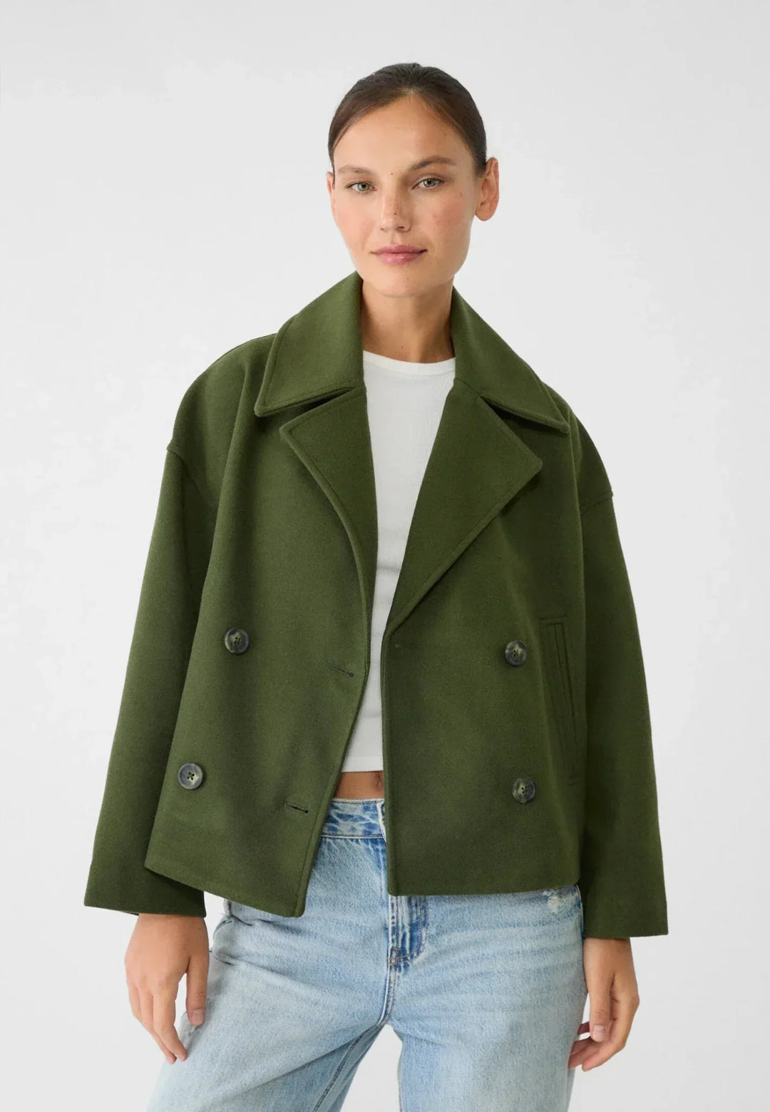 Rachel | Chaqueta Doble Botonadura con Solapas Anchas