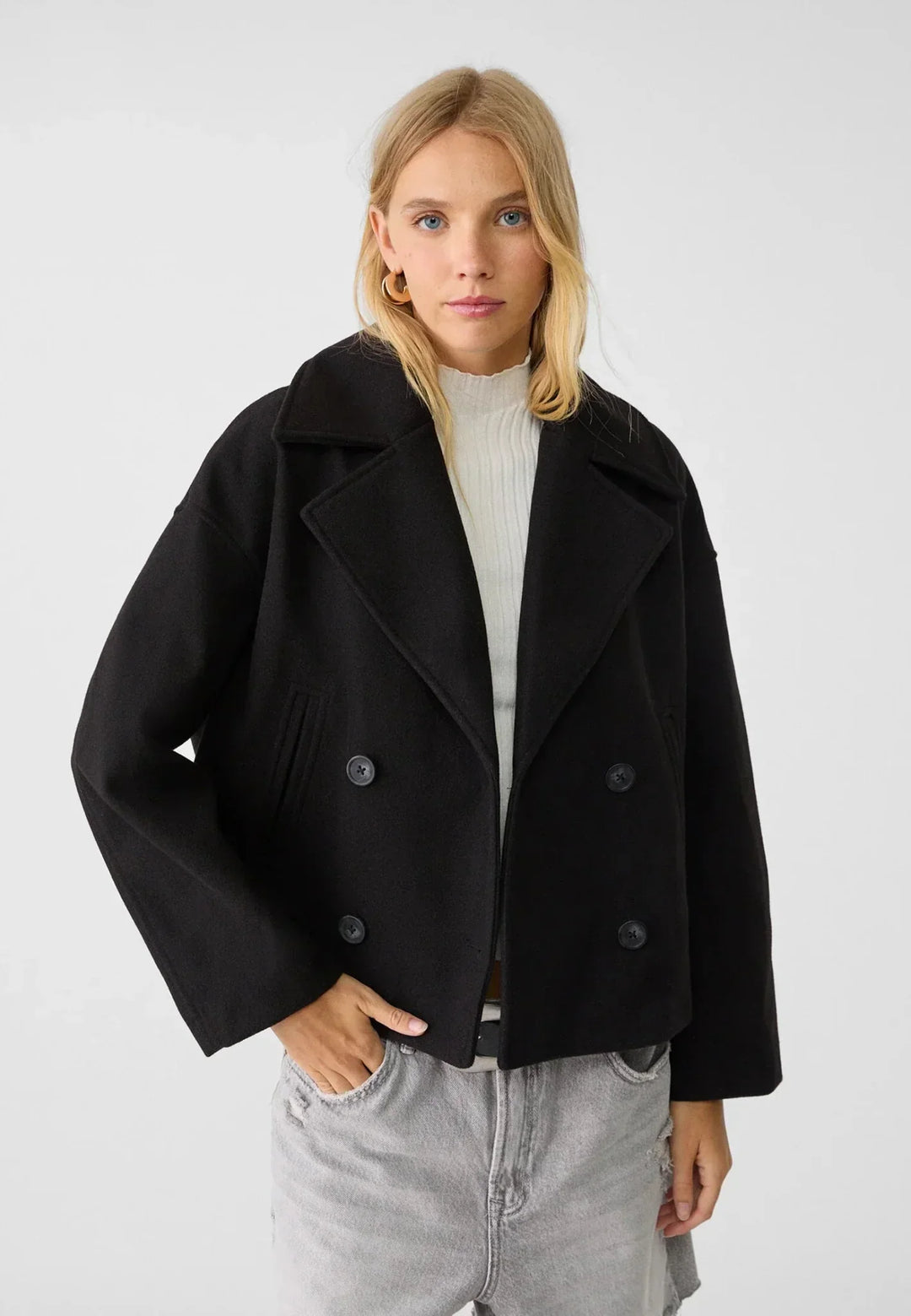 Rachel | Chaqueta Doble Botonadura con Solapas Anchas