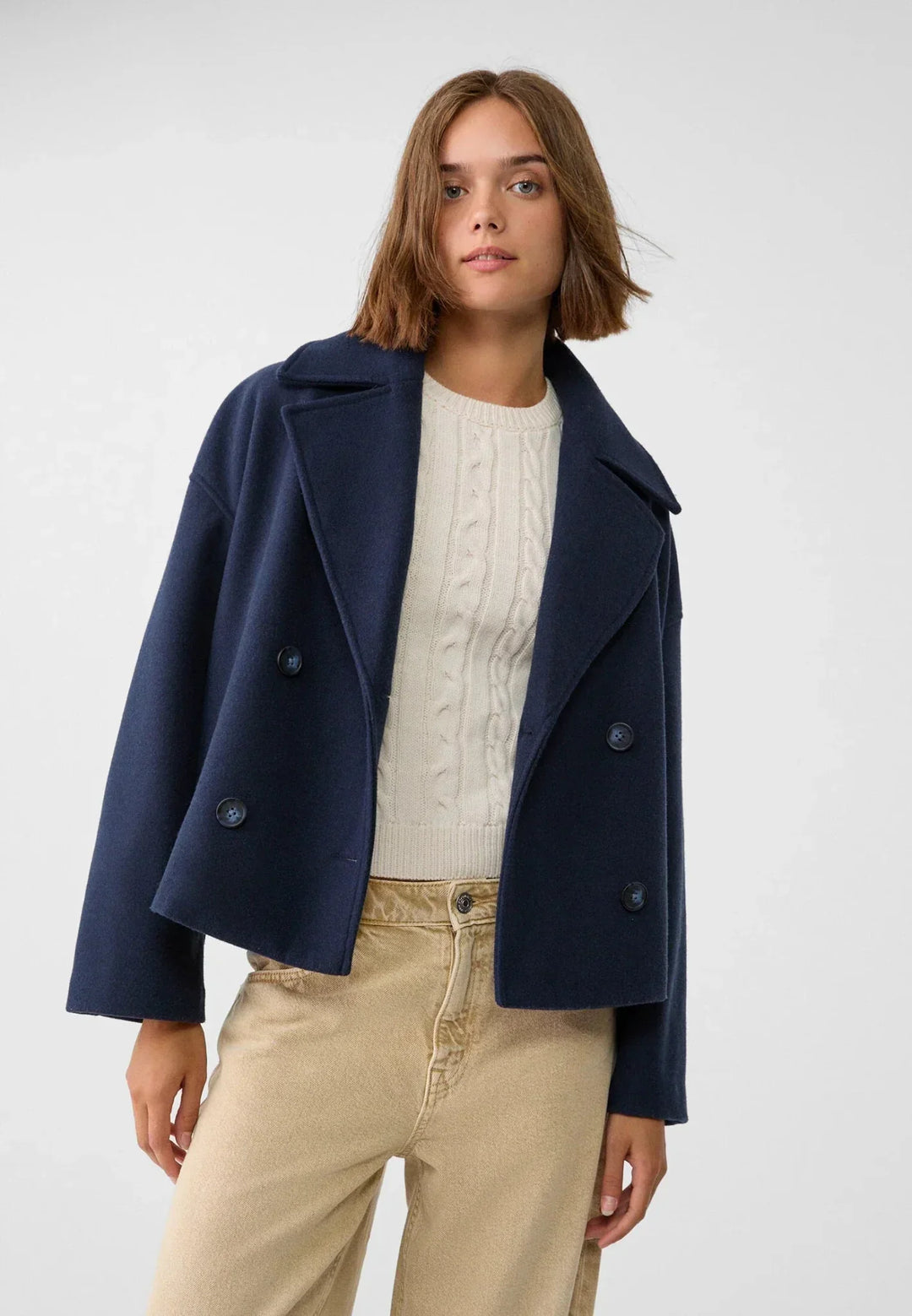 Rachel | Chaqueta Doble Botonadura con Solapas Anchas