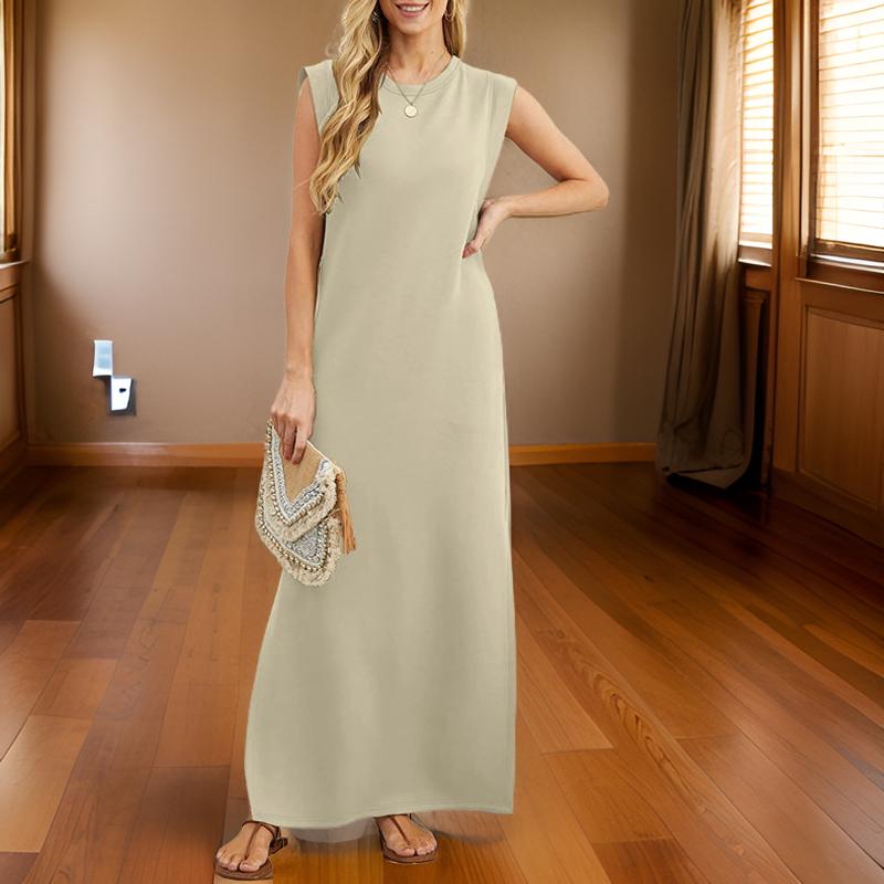 Vennya | Vestido Largo Sin Mangas Con Bolsillos Laterales