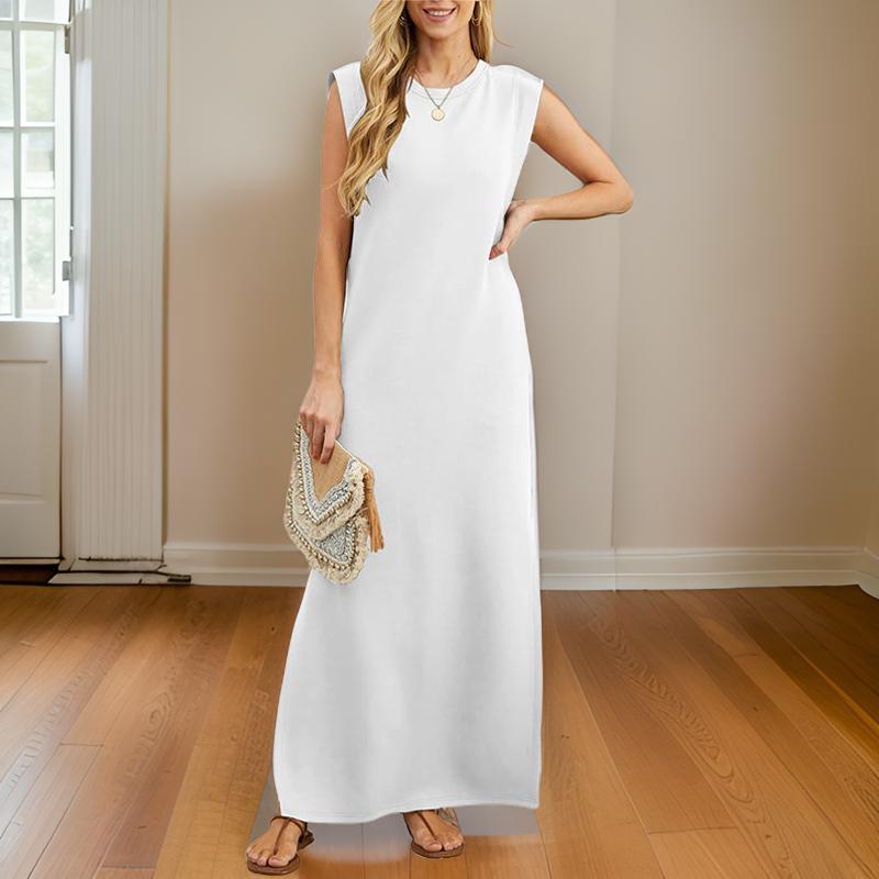 Vennya | Vestido Largo Sin Mangas Con Bolsillos Laterales
