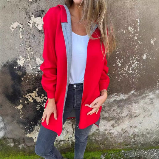 Karletta | Chaqueta Larga con Capucha y Frente Abierto