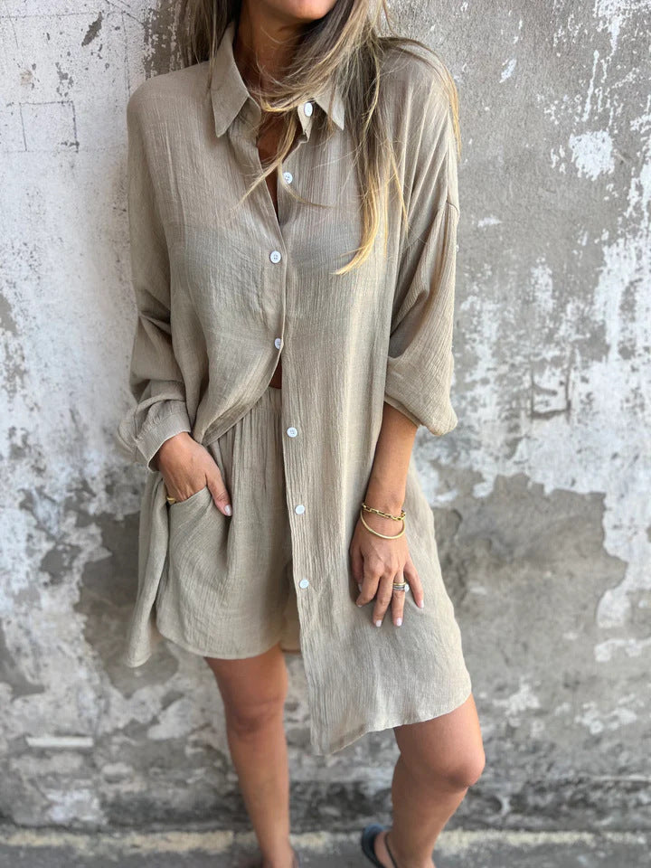 Lorelie | Conjunto Dos Piezas Camisa Y Shorts