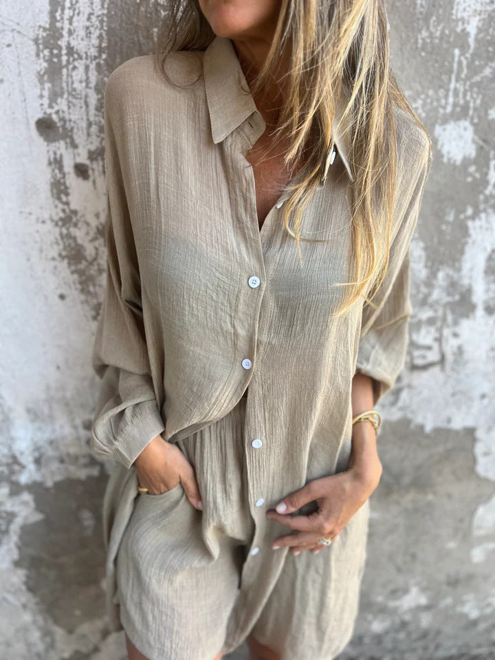 Lorelie | Conjunto Dos Piezas Camisa Y Shorts