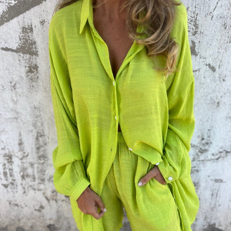 Lorelie | Conjunto Dos Piezas Camisa Y Shorts