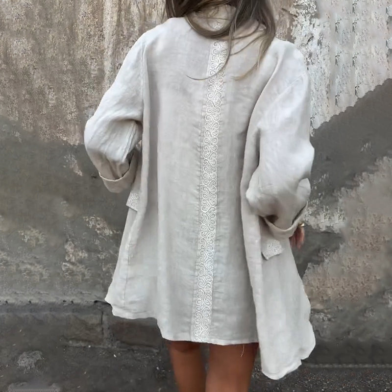 Mirana - Vestido Midi Sin Mangas de Lunares