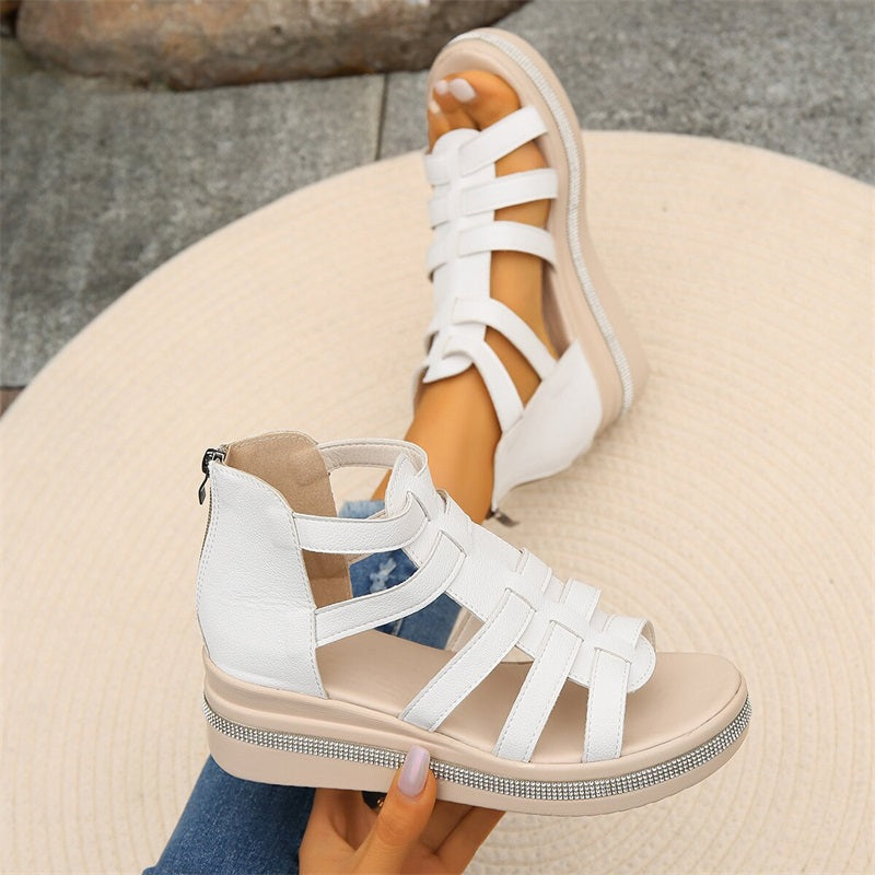 Queena | Sandalias De Cuña Con Tiras Para Mujer