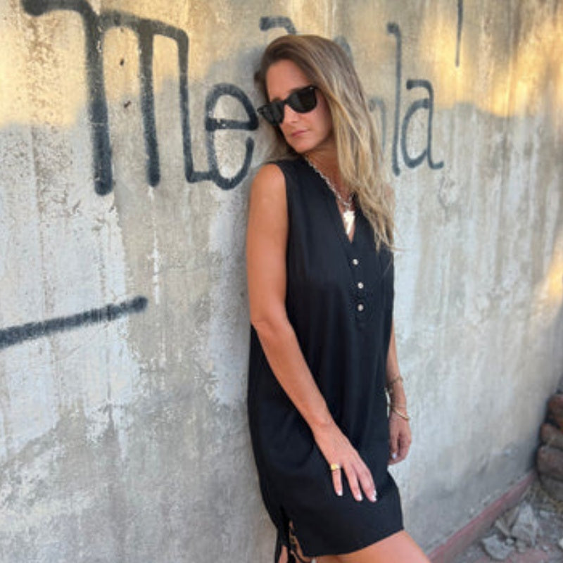 Paula | Vestido Sin Mangas con Escote en V