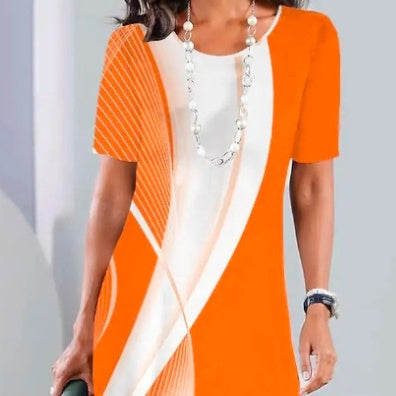 Lourah | Vestido midi de Manga Corta con Estampado de Mariposas