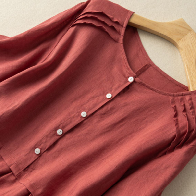 Lexi | Vestido Camisero Manga Corta Con Botones