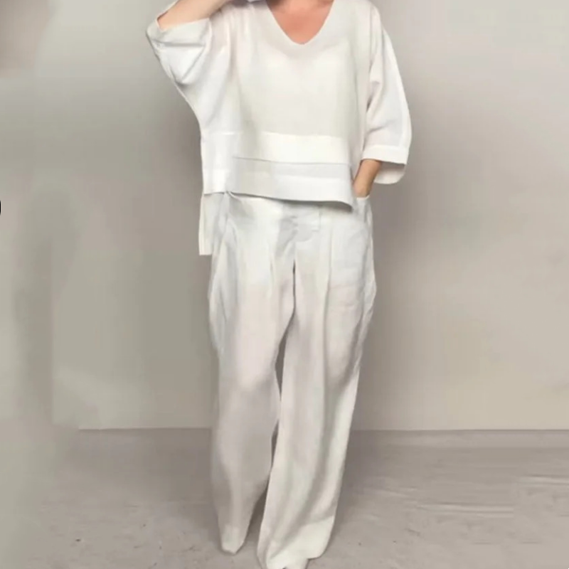 Ginevra | Conjunto Dos Piezas Pantalón Ancho