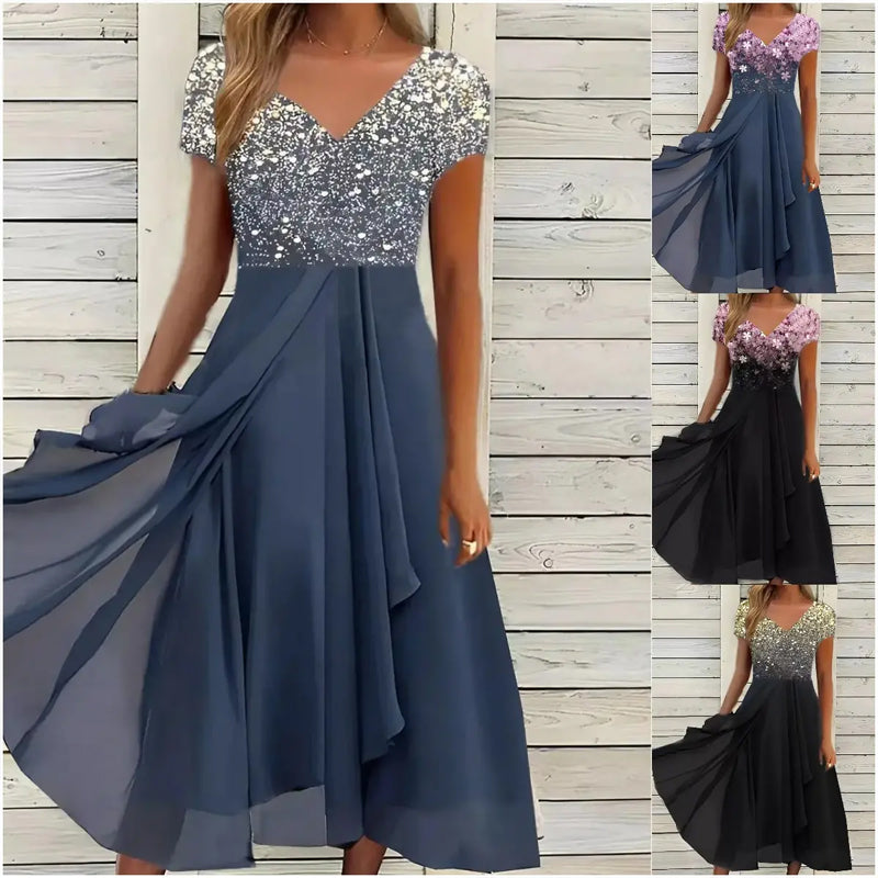 Doina | Vestido Midi Floral Escote en V