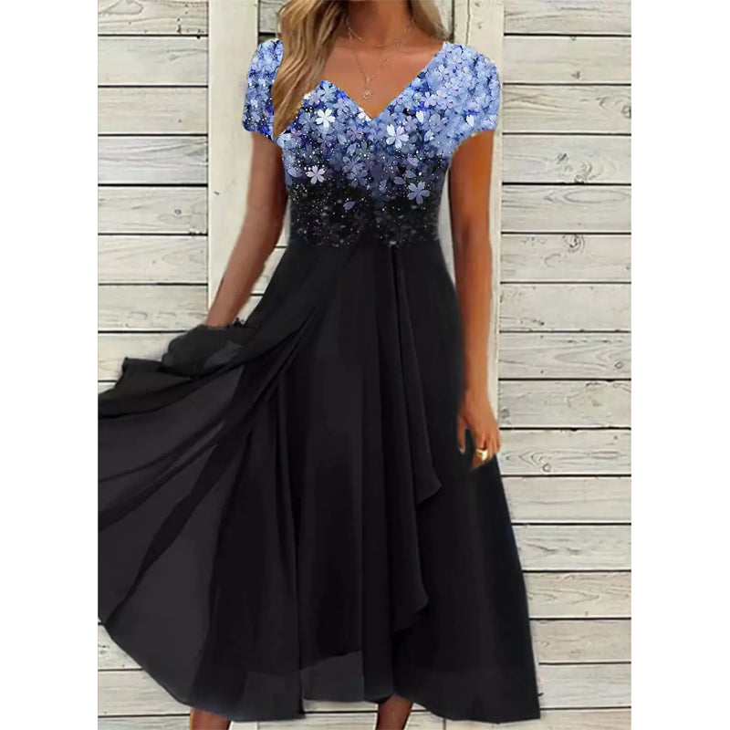 Doina | Vestido Midi Floral Escote en V