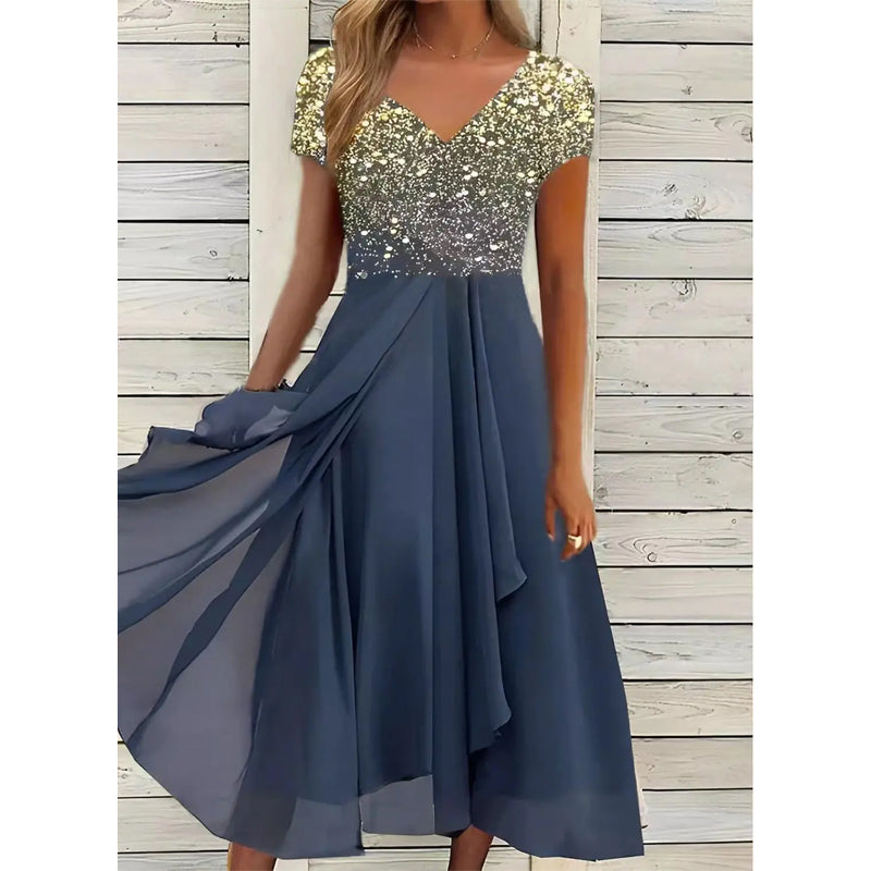 Doina | Vestido Midi Floral Escote en V