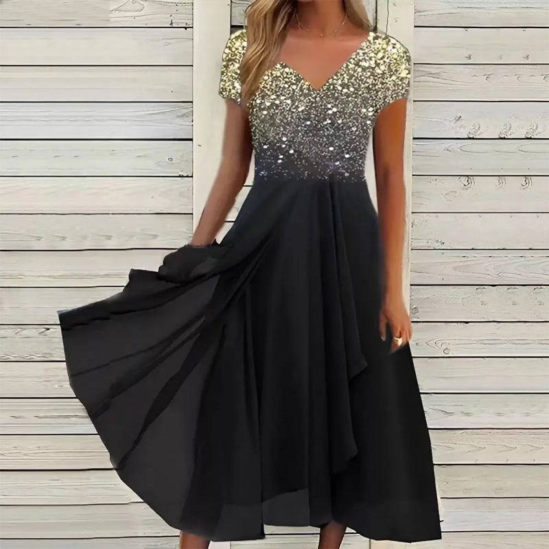 Doina | Vestido Midi Floral Escote en V