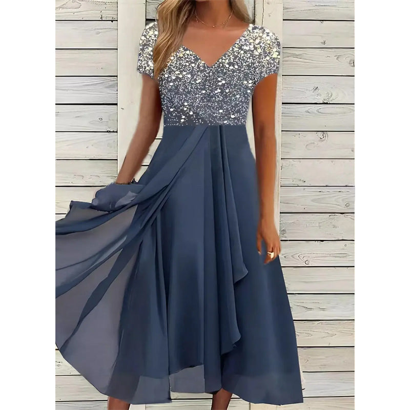 Doina | Vestido Midi Floral Escote en V