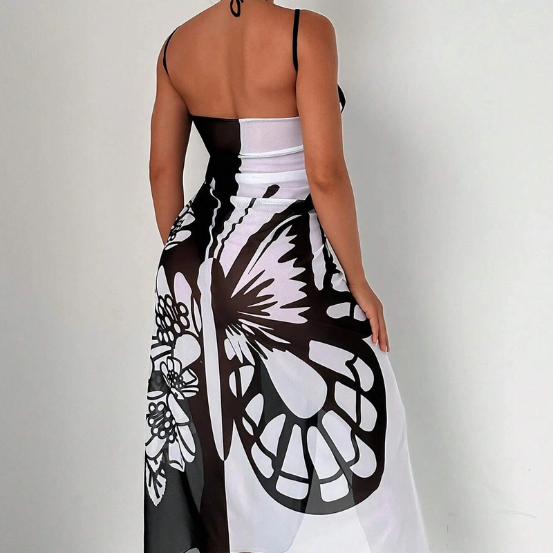 Melora | Pareo de Playa Con Estampado de Mariposas