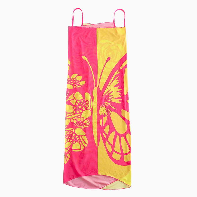 Melora | Pareo de Playa Con Estampado de Mariposas