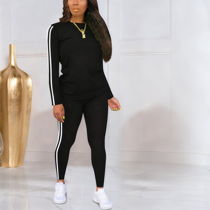 Shaked | Conjunto De Camiseta Y Leggings Con Franjas