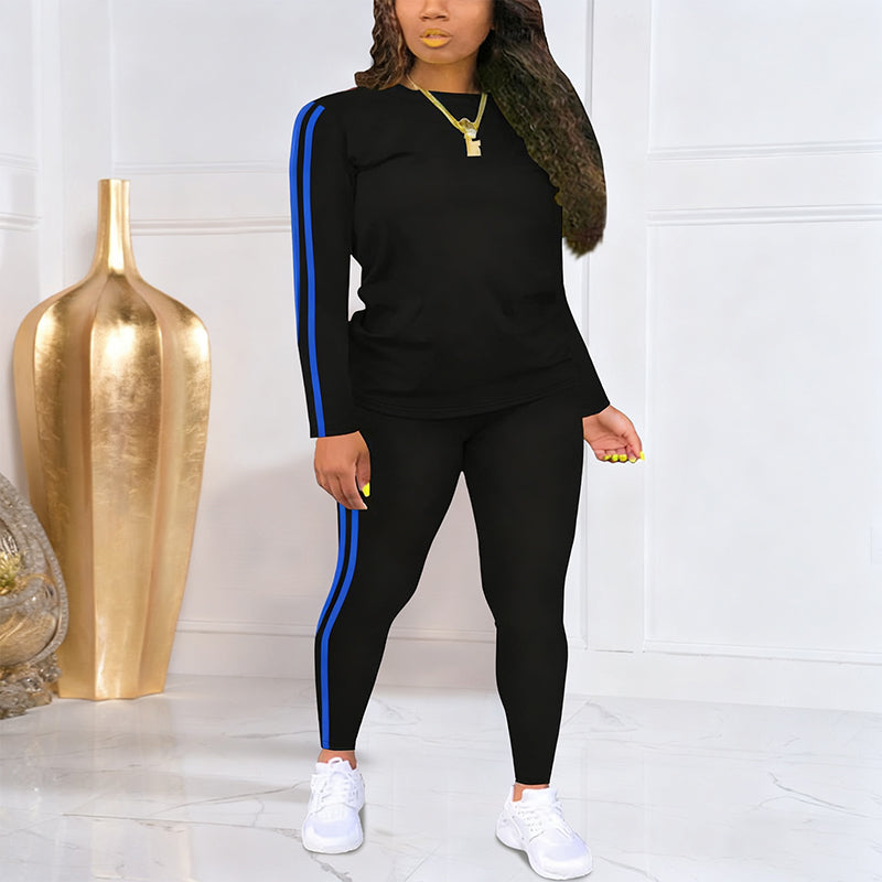 Shaked | Conjunto De Camiseta Y Leggings Con Franjas
