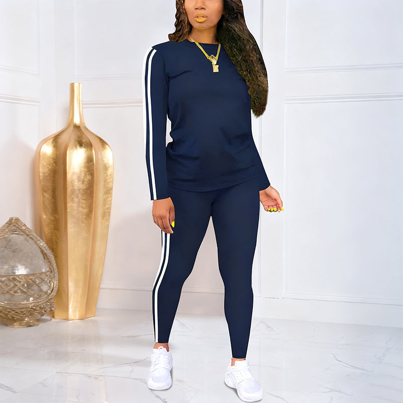 Shaked | Conjunto De Camiseta Y Leggings Con Franjas