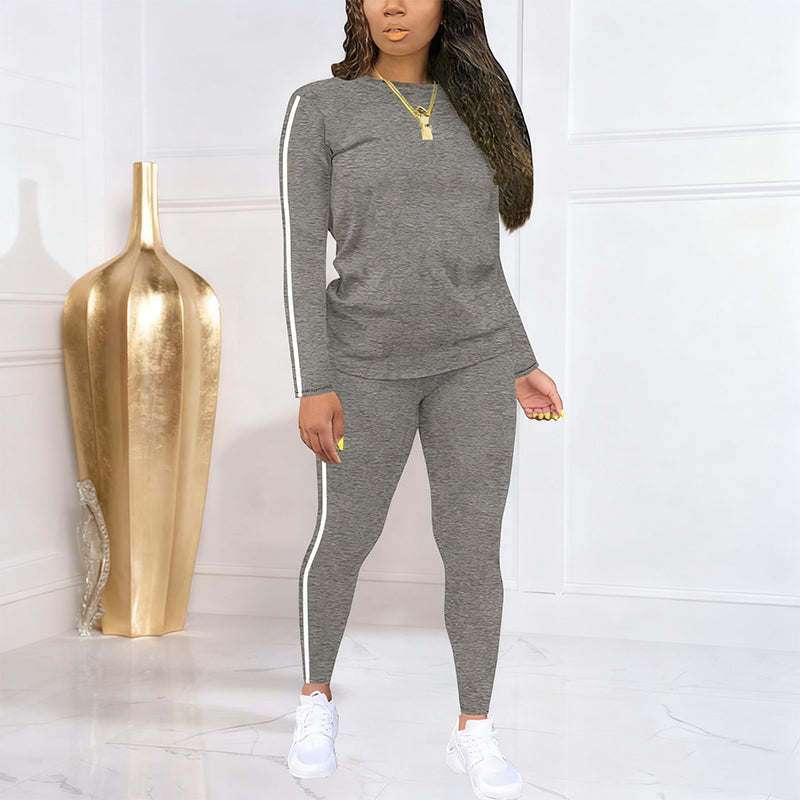 Shaked | Conjunto De Camiseta Y Leggings Con Franjas