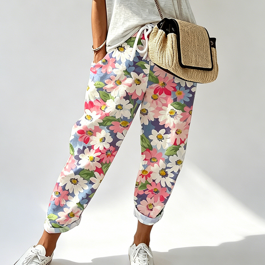 Leyza | Pantalones Tapered Con Estampado Floral