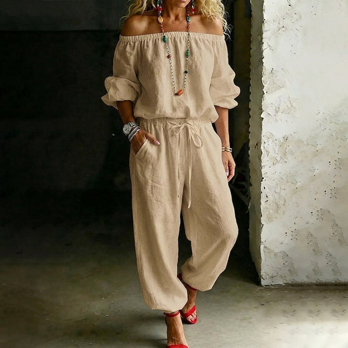 Gunay | Mono Largo Con Escote Bardot