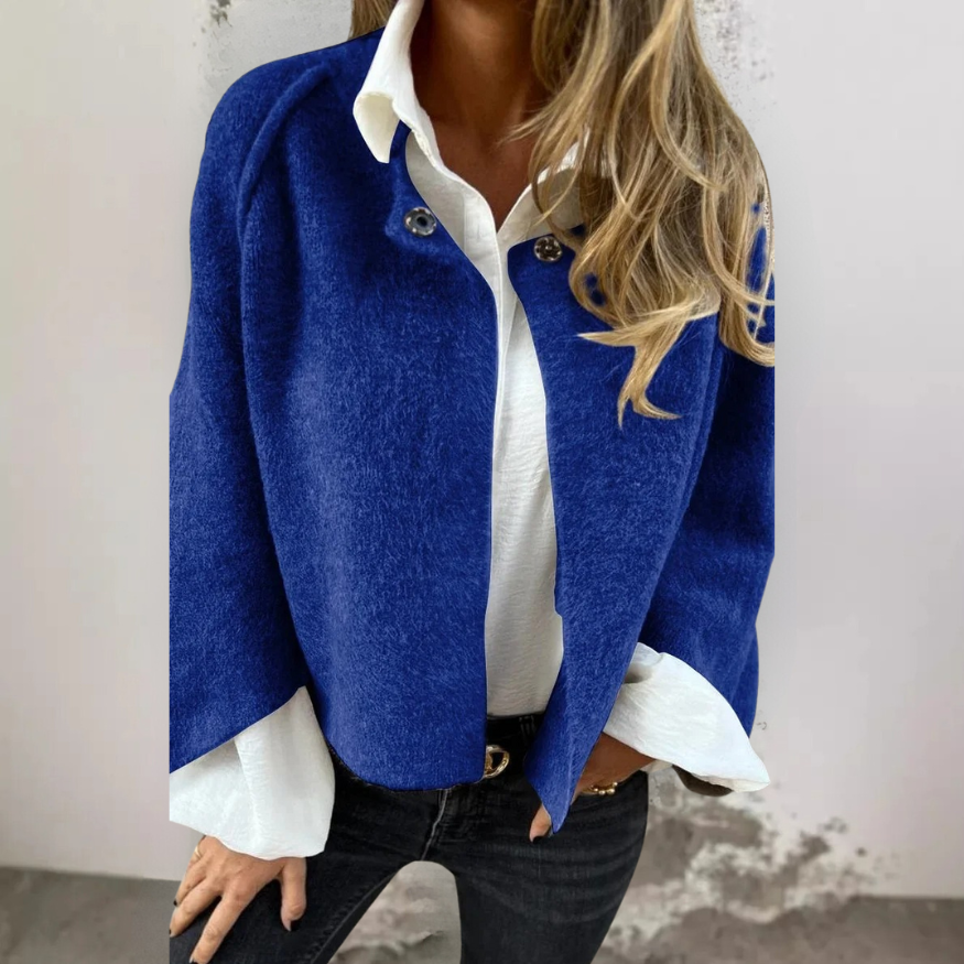 Henrike | Chaqueta Corta de Cuello Redondo y Manga Larga