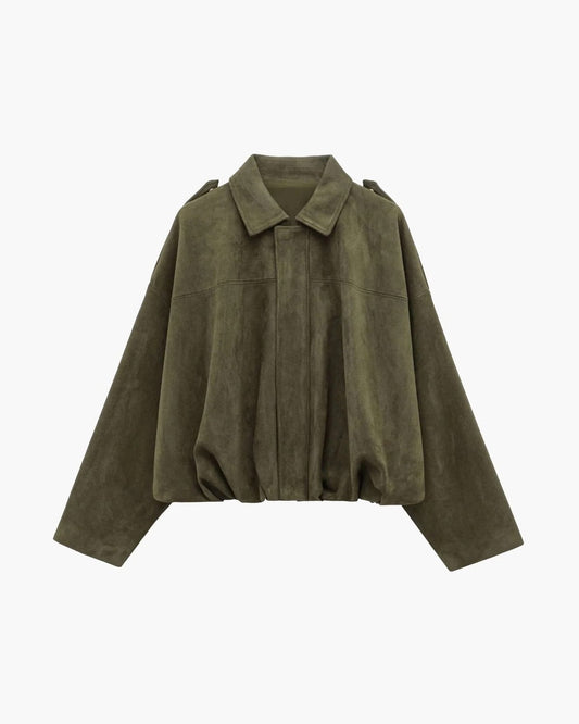 Edna | Chaqueta Bomber con Cuello y Corte Suelto