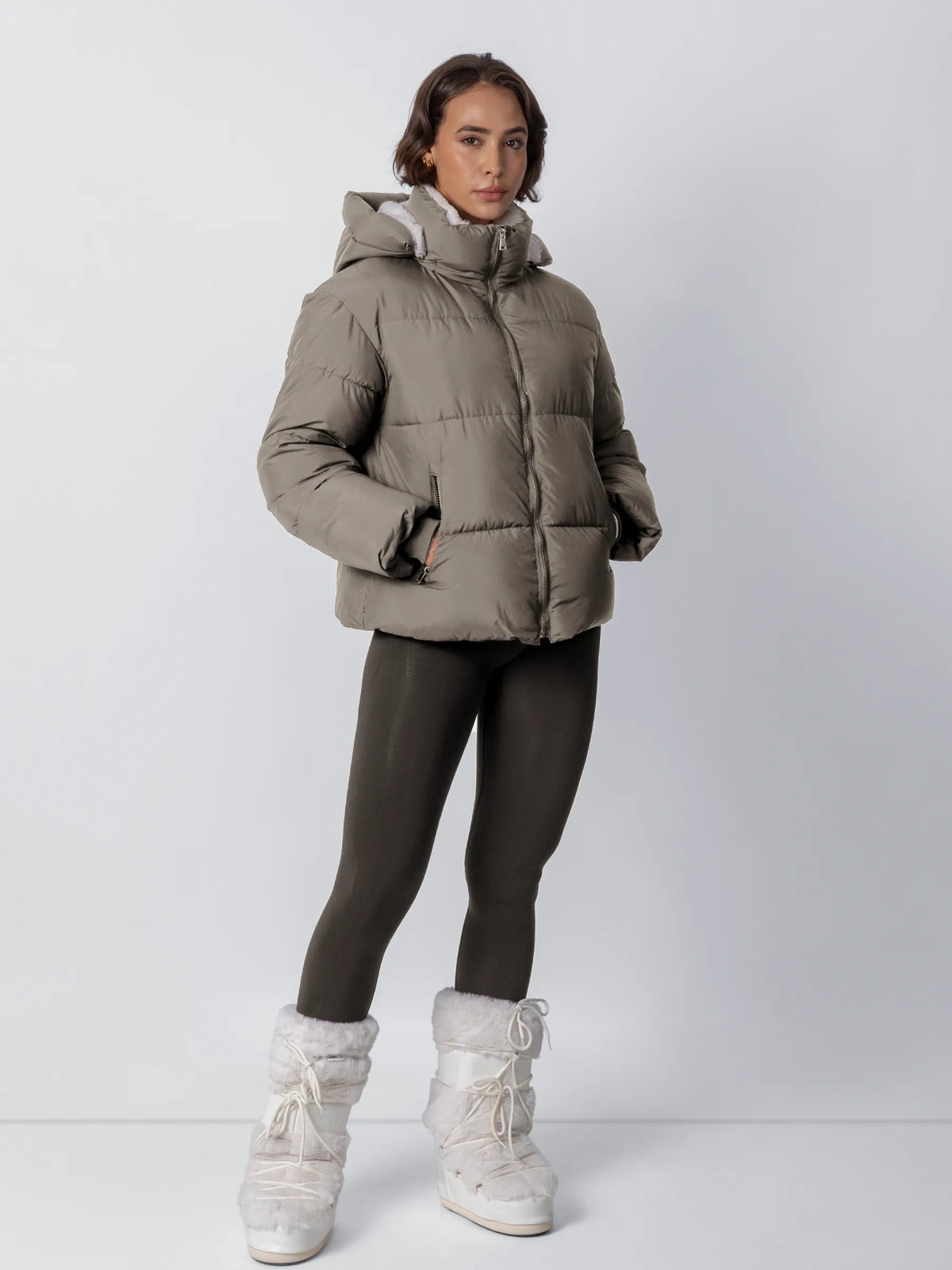 Amore | Chaqueta Puffer con Capucha Desmontable