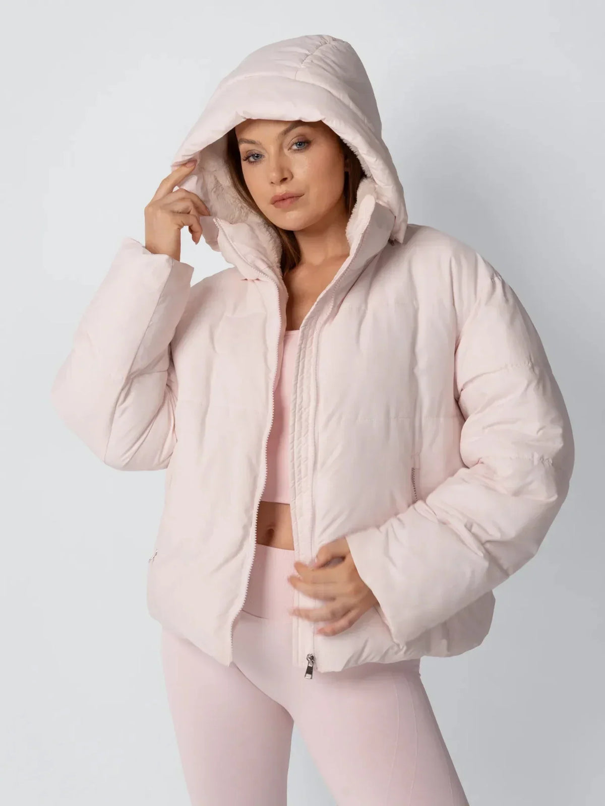 Amore | Chaqueta Puffer con Capucha Desmontable