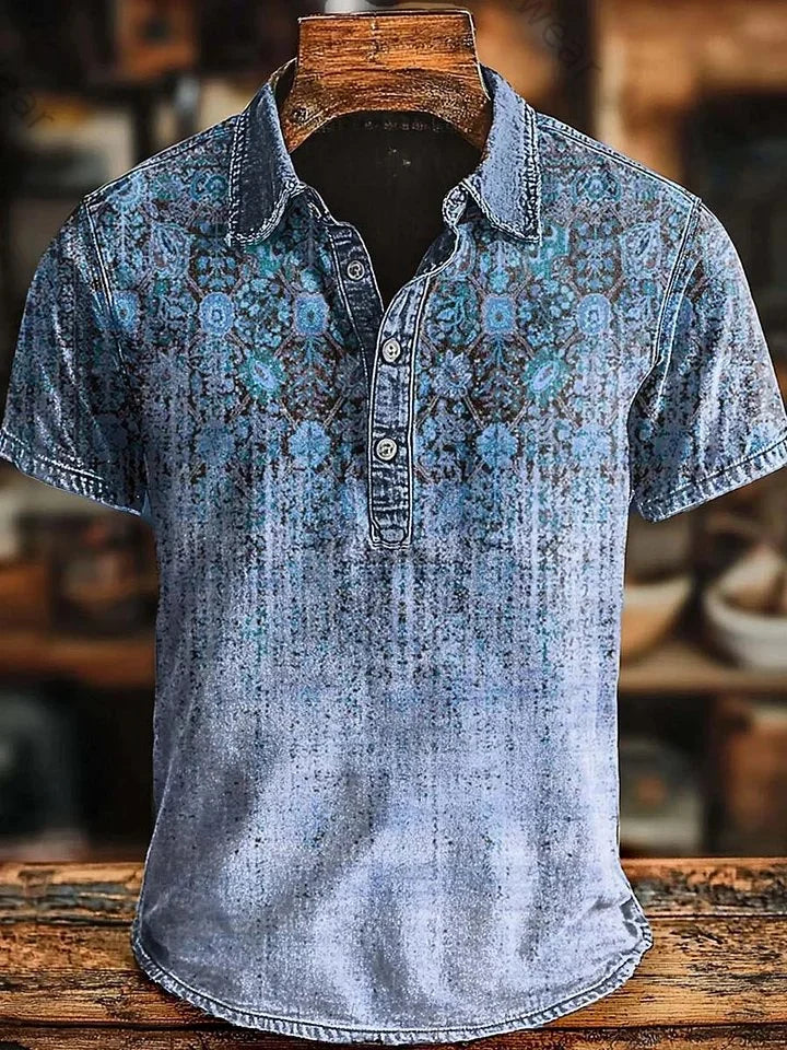 Vishal | Polo De Manga Corta Con Estampado Degradado