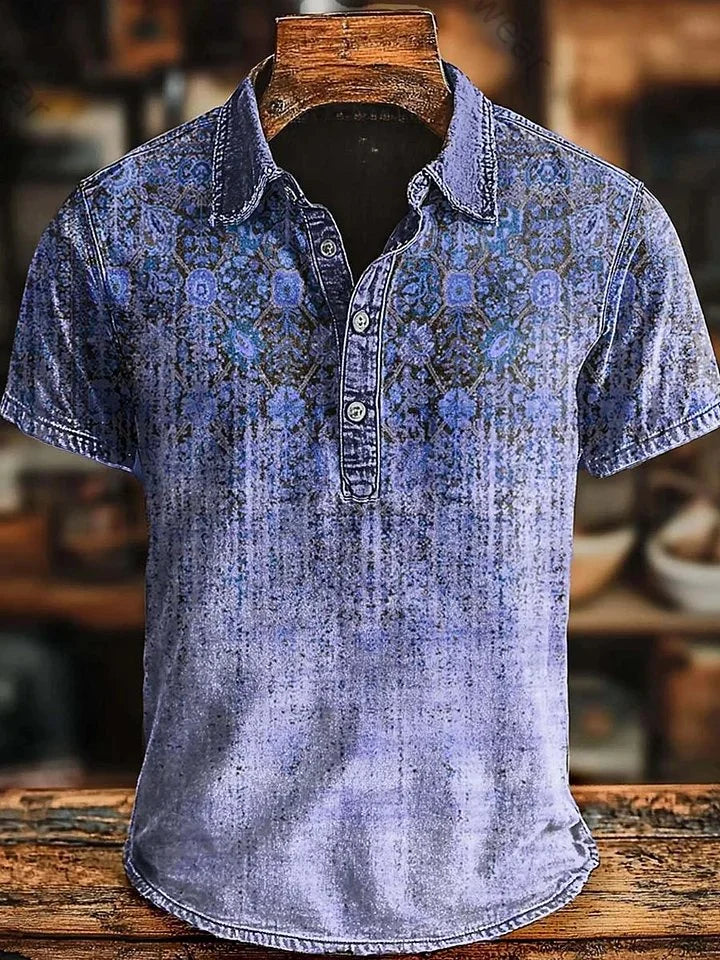 Vishal | Polo De Manga Corta Con Estampado Degradado