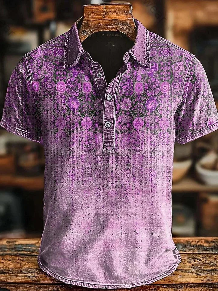 Vishal | Polo De Manga Corta Con Estampado Degradado