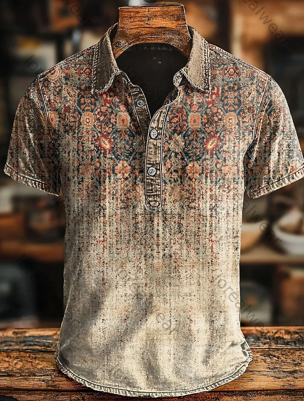 Vishal | Polo De Manga Corta Con Estampado Degradado