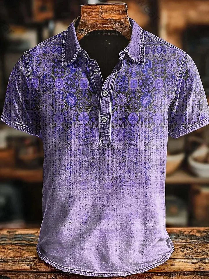 Vishal | Polo De Manga Corta Con Estampado Degradado