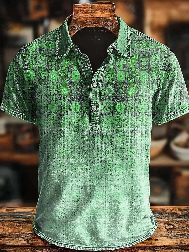 Vishal | Polo De Manga Corta Con Estampado Degradado