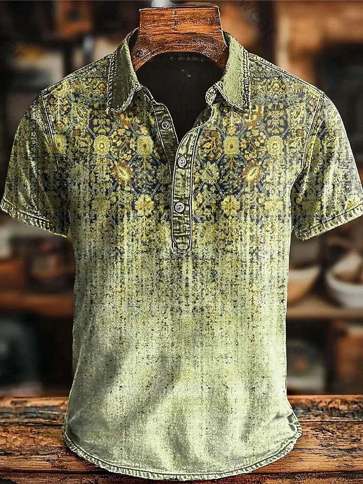 Vishal | Polo De Manga Corta Con Estampado Degradado