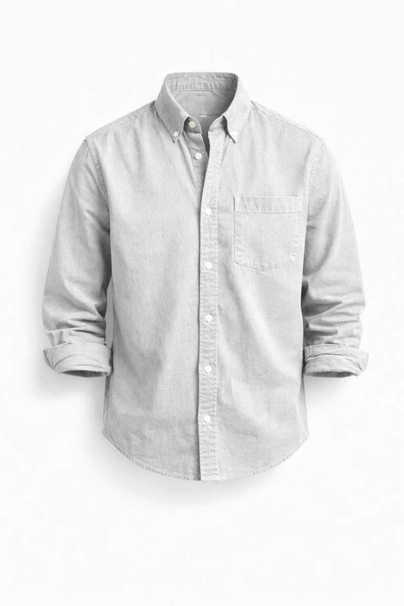 Bukayo | Camisa Clásica De Manga Larga Con Botones Y Bolsillo en El Pecho