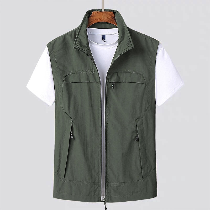 Outdoorweste herren atmungsaktiv | Chaleco exterior ligero y transpirable