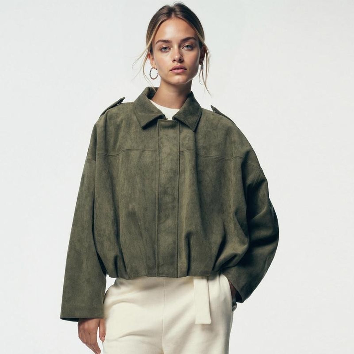 Talieenna | Chaqueta Bomber Oversized Estilo Vintage