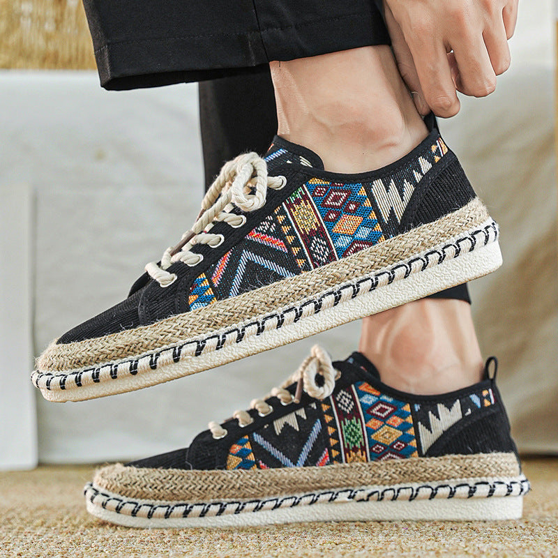 Malek | Zapatillas Tipo Alpargata Con Diseño de Cordones