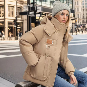 Lorena | Chaqueta acolchada con capucha y bolsillos grandes