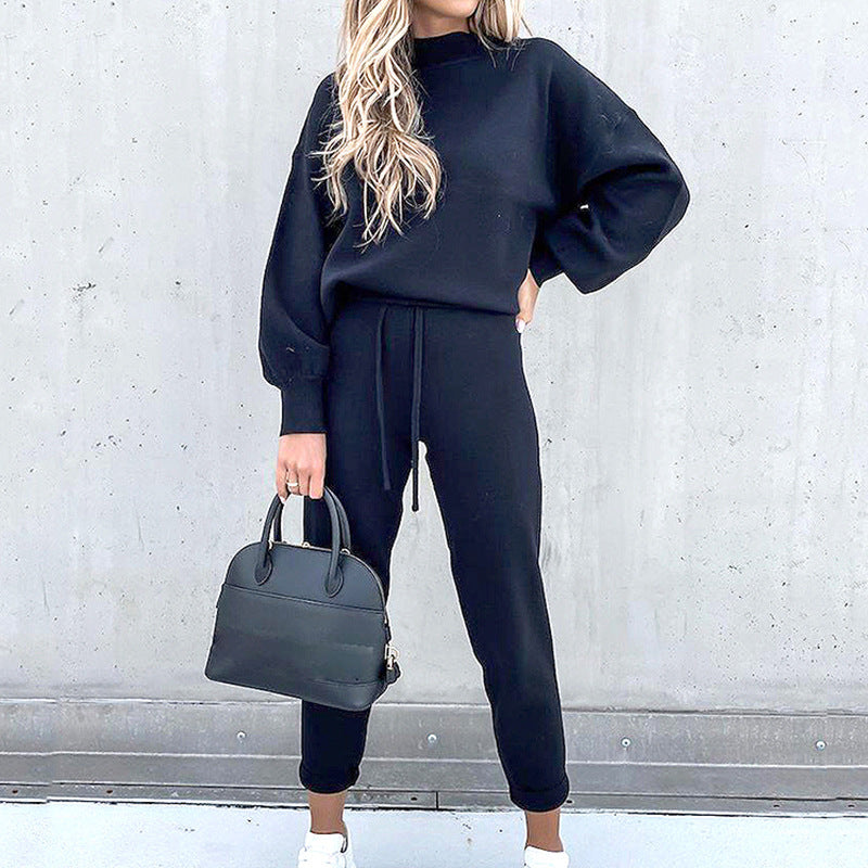 Jenny | Conjunto de Top de Cuello Alto y Pantalones